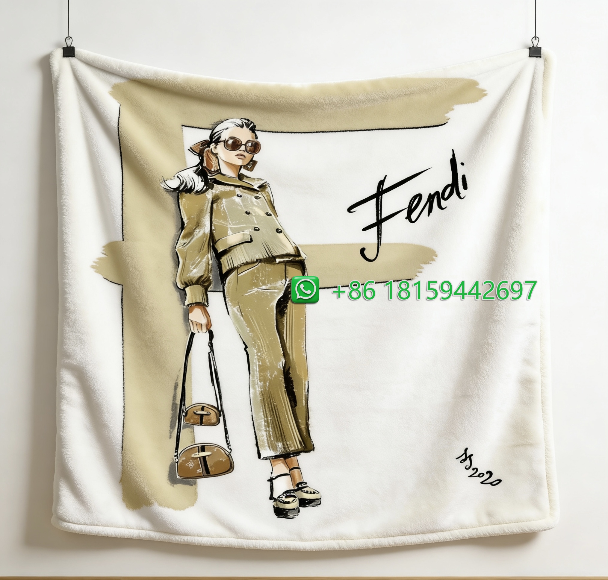 Fendi Throw Blankets